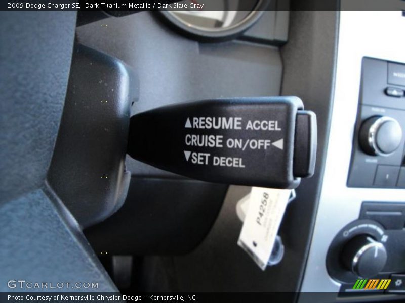 Dark Titanium Metallic / Dark Slate Gray 2009 Dodge Charger SE