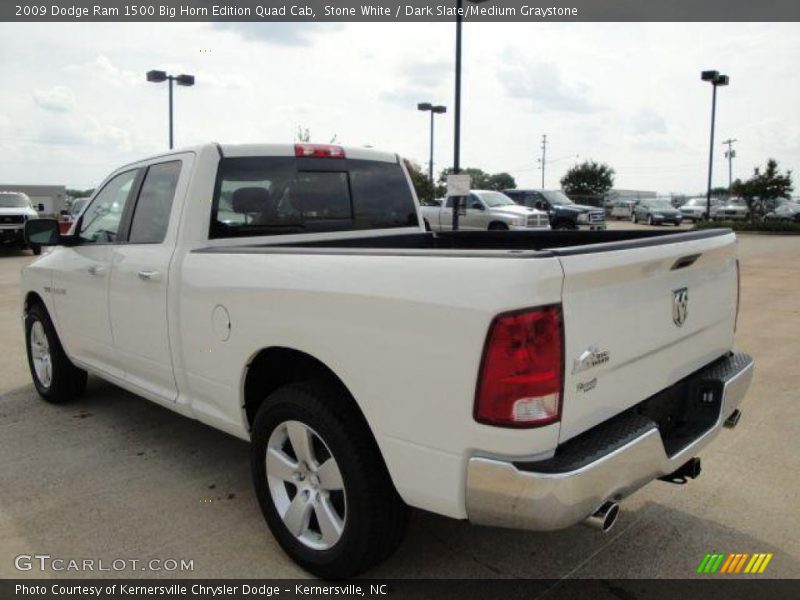Stone White / Dark Slate/Medium Graystone 2009 Dodge Ram 1500 Big Horn Edition Quad Cab