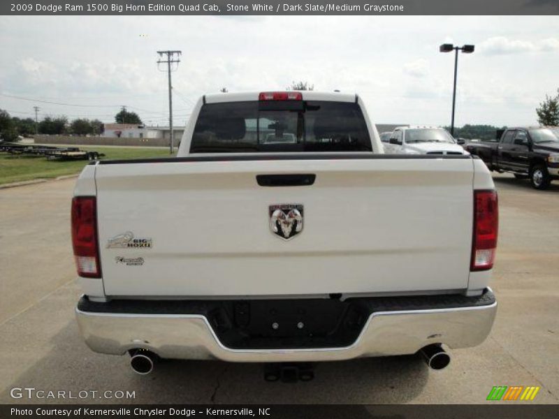 Stone White / Dark Slate/Medium Graystone 2009 Dodge Ram 1500 Big Horn Edition Quad Cab