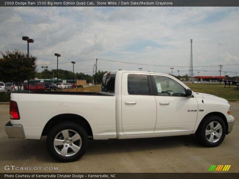 Stone White / Dark Slate/Medium Graystone 2009 Dodge Ram 1500 Big Horn Edition Quad Cab