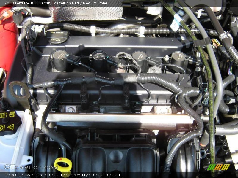 Vermillion Red / Medium Stone 2008 Ford Focus SE Sedan