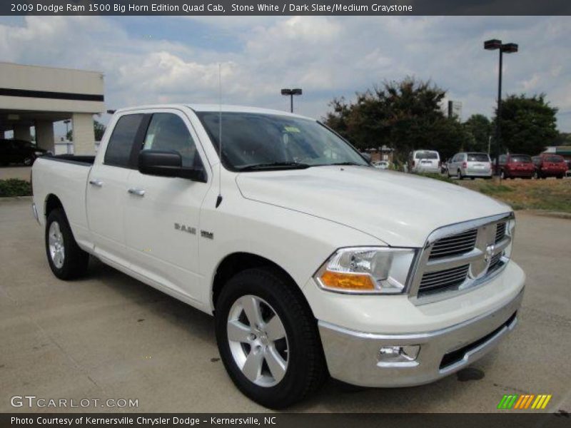 Stone White / Dark Slate/Medium Graystone 2009 Dodge Ram 1500 Big Horn Edition Quad Cab