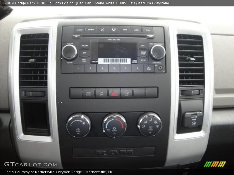 Stone White / Dark Slate/Medium Graystone 2009 Dodge Ram 1500 Big Horn Edition Quad Cab