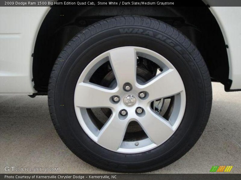 Stone White / Dark Slate/Medium Graystone 2009 Dodge Ram 1500 Big Horn Edition Quad Cab