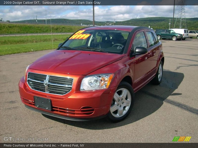 Sunburst Orange Pearl / Dark Slate Gray 2009 Dodge Caliber SXT