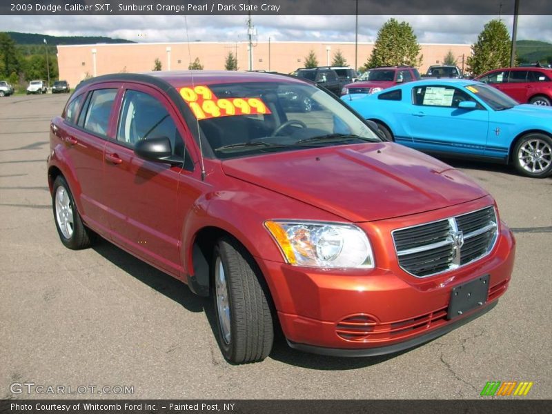 Sunburst Orange Pearl / Dark Slate Gray 2009 Dodge Caliber SXT