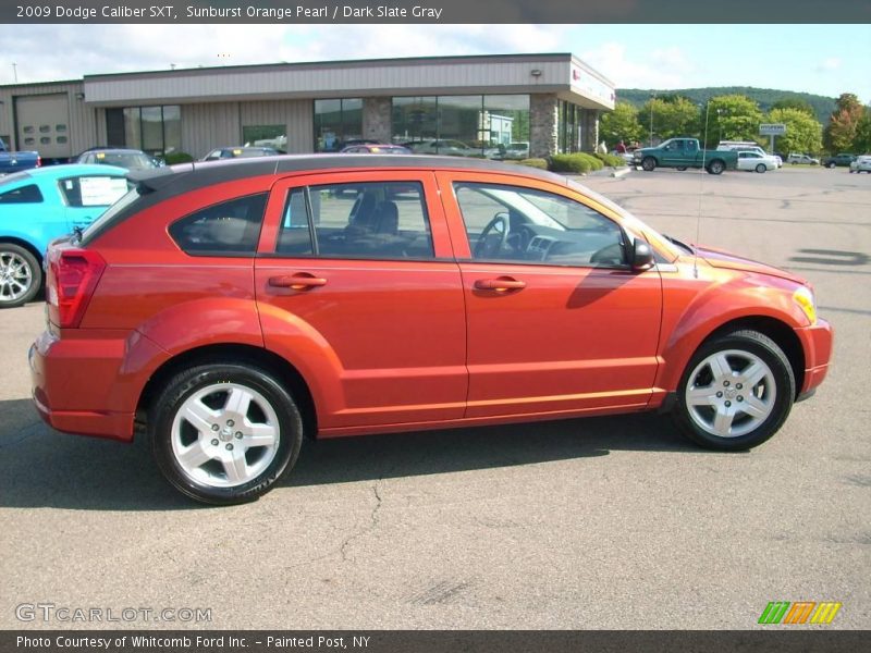 Sunburst Orange Pearl / Dark Slate Gray 2009 Dodge Caliber SXT