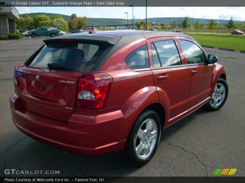 Sunburst Orange Pearl / Dark Slate Gray 2009 Dodge Caliber SXT