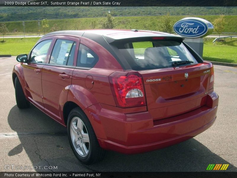 Sunburst Orange Pearl / Dark Slate Gray 2009 Dodge Caliber SXT