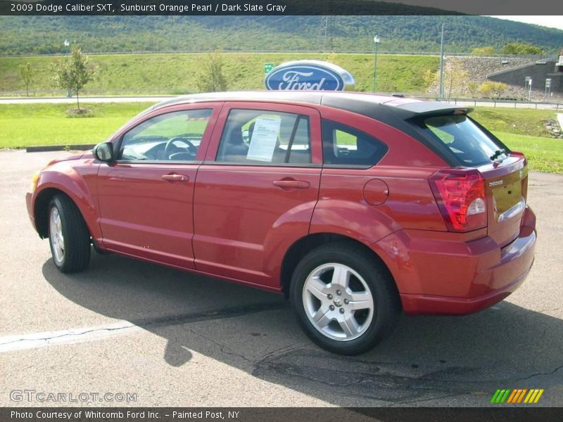Sunburst Orange Pearl / Dark Slate Gray 2009 Dodge Caliber SXT
