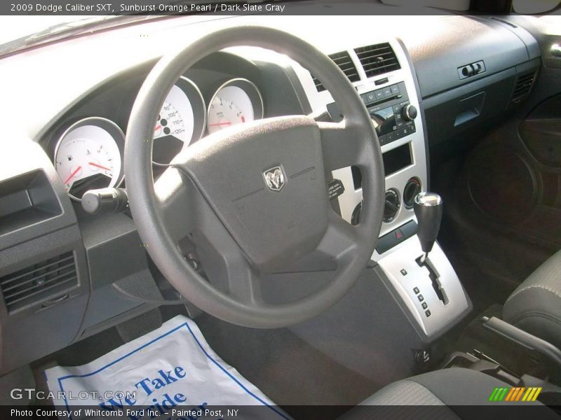 Sunburst Orange Pearl / Dark Slate Gray 2009 Dodge Caliber SXT