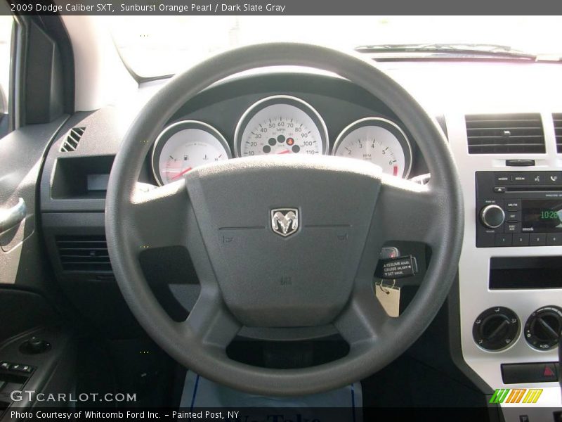 Sunburst Orange Pearl / Dark Slate Gray 2009 Dodge Caliber SXT