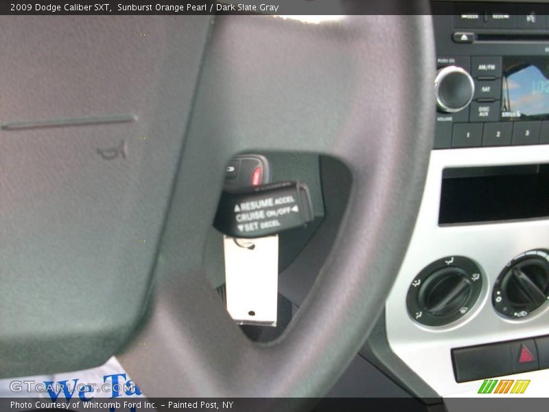 Sunburst Orange Pearl / Dark Slate Gray 2009 Dodge Caliber SXT