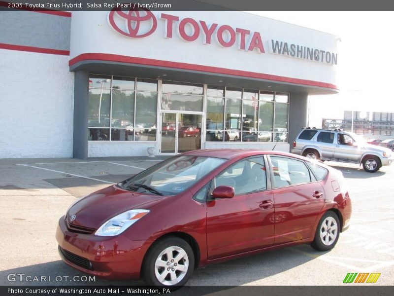 Salsa Red Pearl / Ivory/Brown 2005 Toyota Prius Hybrid