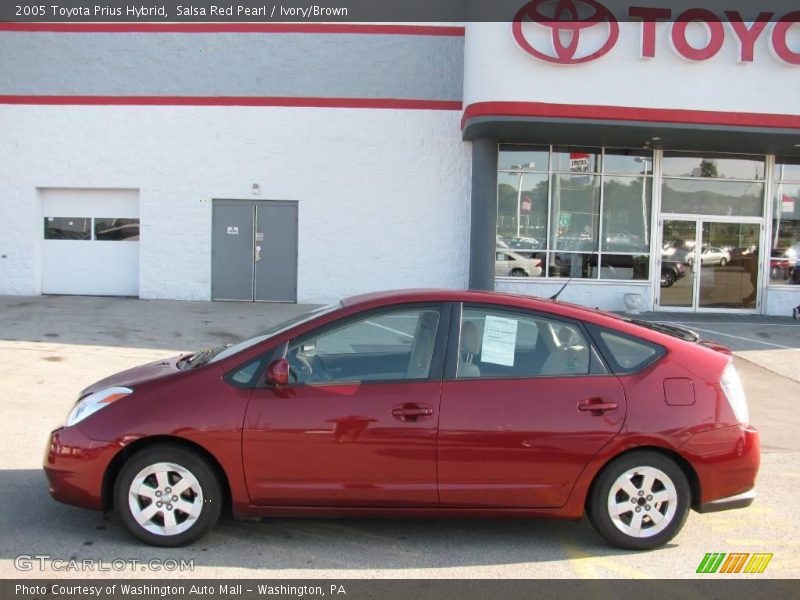 Salsa Red Pearl / Ivory/Brown 2005 Toyota Prius Hybrid