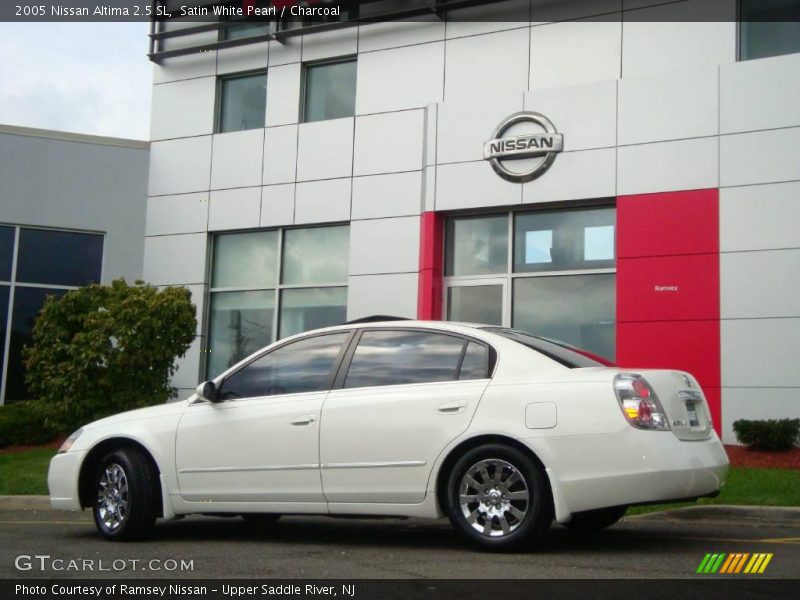 Satin White Pearl / Charcoal 2005 Nissan Altima 2.5 SL