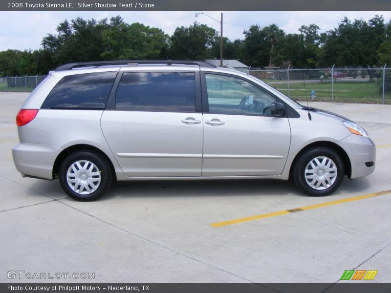 Silver Shadow Pearl / Stone 2008 Toyota Sienna LE