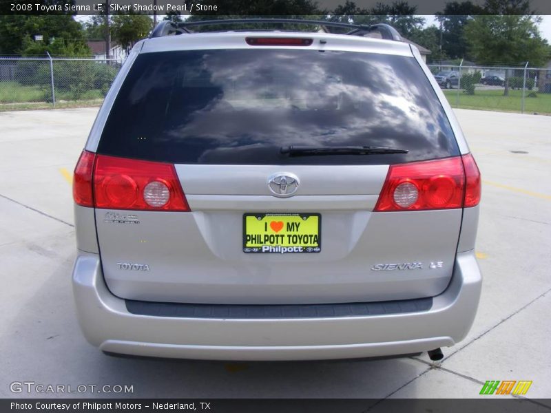 Silver Shadow Pearl / Stone 2008 Toyota Sienna LE
