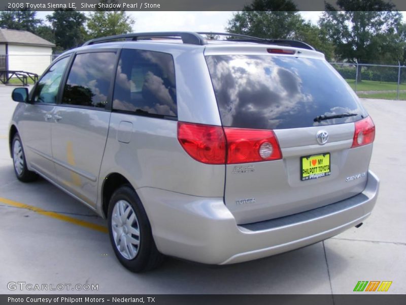 Silver Shadow Pearl / Stone 2008 Toyota Sienna LE