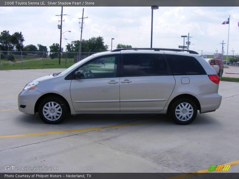 Silver Shadow Pearl / Stone 2008 Toyota Sienna LE