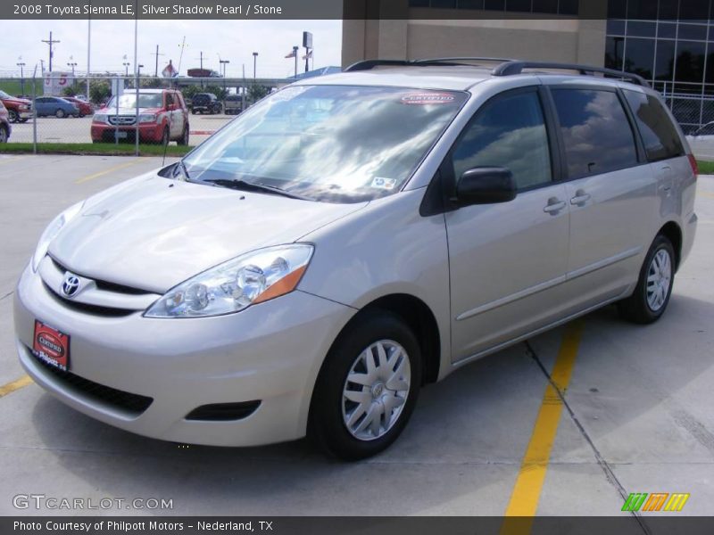 Silver Shadow Pearl / Stone 2008 Toyota Sienna LE