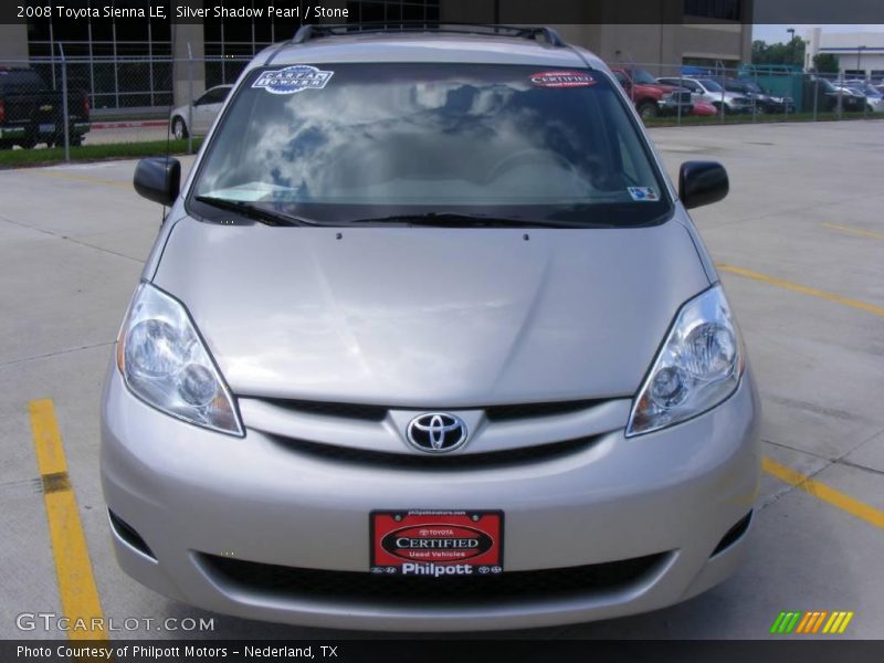 Silver Shadow Pearl / Stone 2008 Toyota Sienna LE