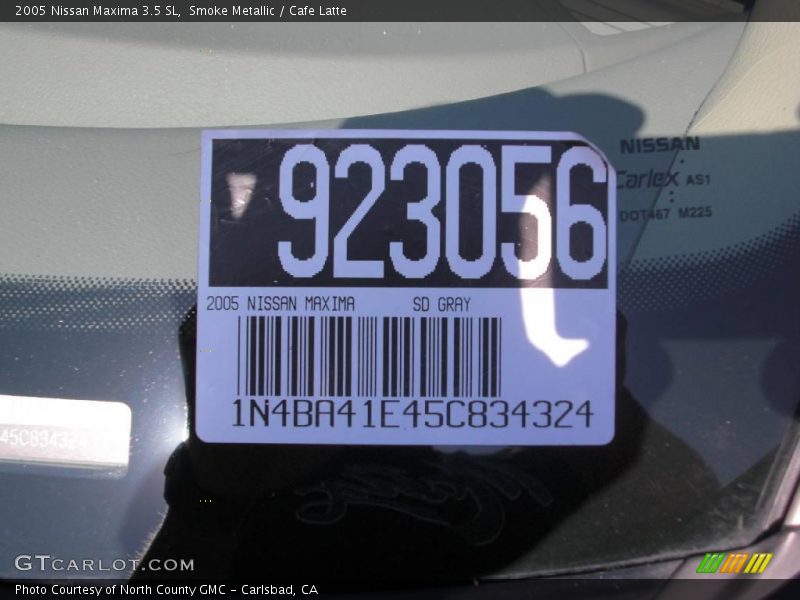 Smoke Metallic / Cafe Latte 2005 Nissan Maxima 3.5 SL