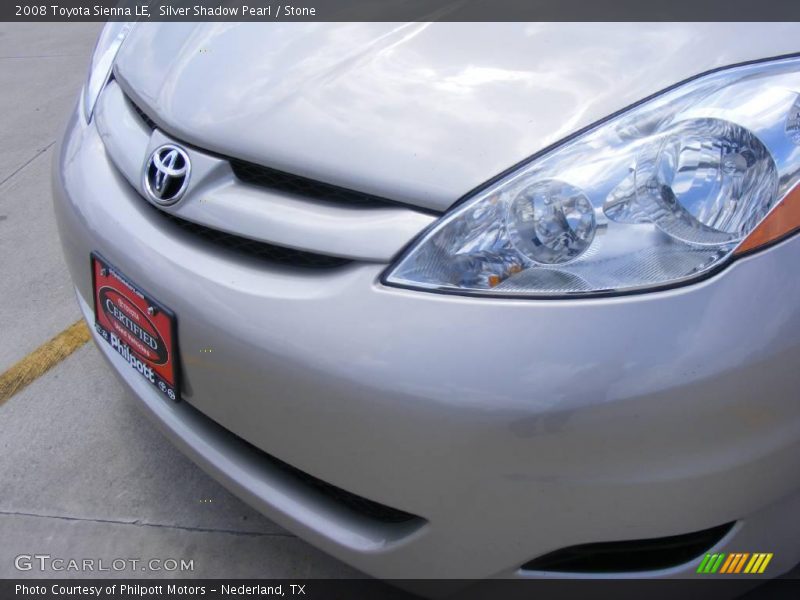 Silver Shadow Pearl / Stone 2008 Toyota Sienna LE