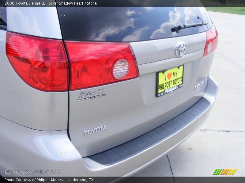 Silver Shadow Pearl / Stone 2008 Toyota Sienna LE