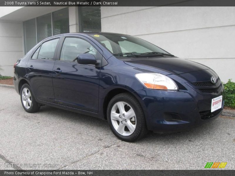 Nautical Blue Metallic / Dark Charcoal 2008 Toyota Yaris S Sedan