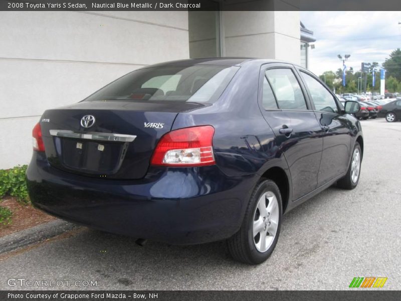 Nautical Blue Metallic / Dark Charcoal 2008 Toyota Yaris S Sedan