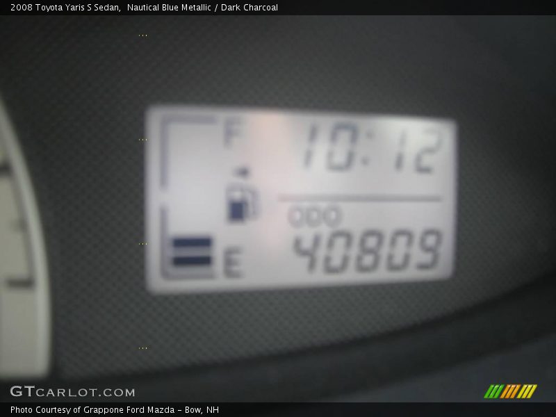 Nautical Blue Metallic / Dark Charcoal 2008 Toyota Yaris S Sedan