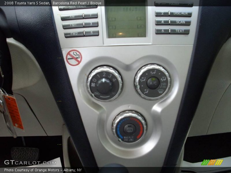 Barcelona Red Pearl / Bisque 2008 Toyota Yaris S Sedan