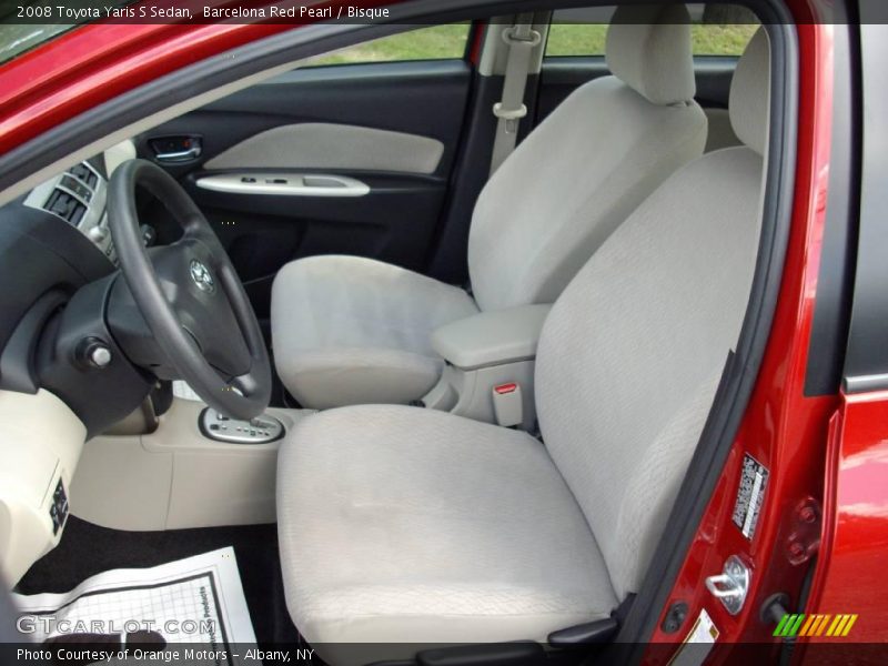 Barcelona Red Pearl / Bisque 2008 Toyota Yaris S Sedan