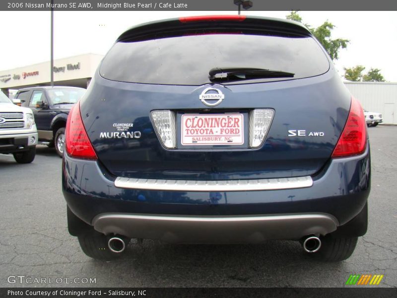 Midnight Blue Pearl / Cafe Latte 2006 Nissan Murano SE AWD