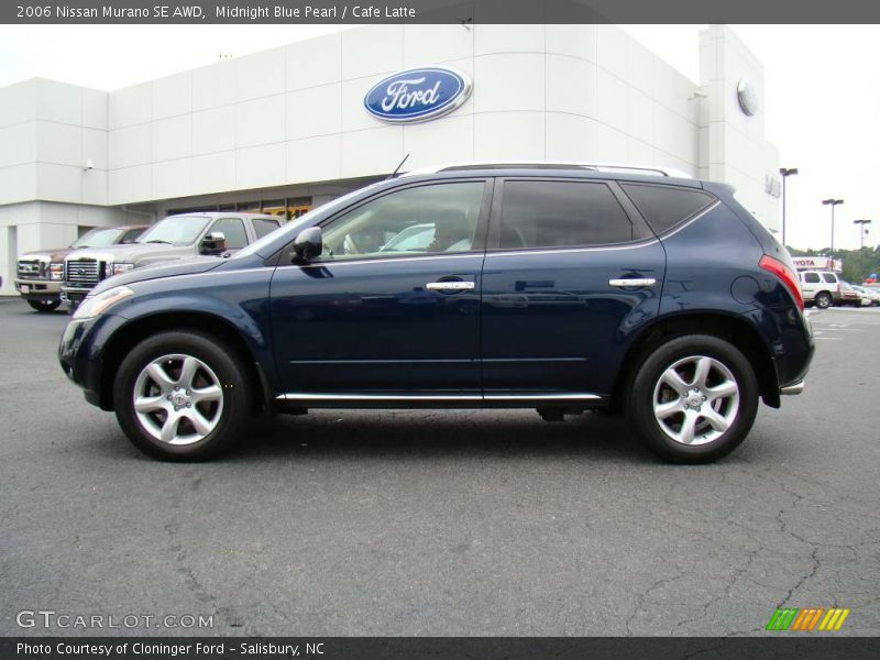 Midnight Blue Pearl / Cafe Latte 2006 Nissan Murano SE AWD