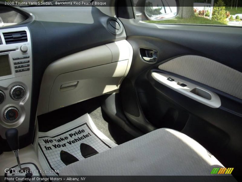 Barcelona Red Pearl / Bisque 2008 Toyota Yaris S Sedan
