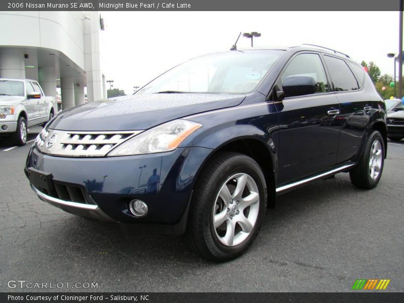 Midnight Blue Pearl / Cafe Latte 2006 Nissan Murano SE AWD