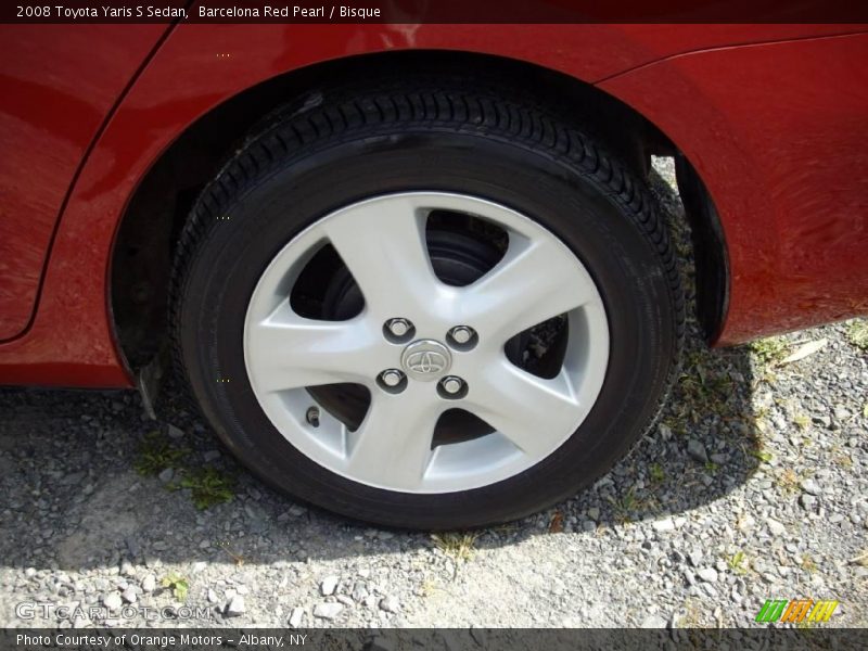 Barcelona Red Pearl / Bisque 2008 Toyota Yaris S Sedan