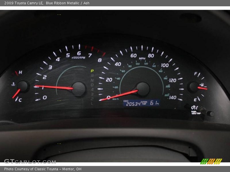 Blue Ribbon Metallic / Ash 2009 Toyota Camry LE