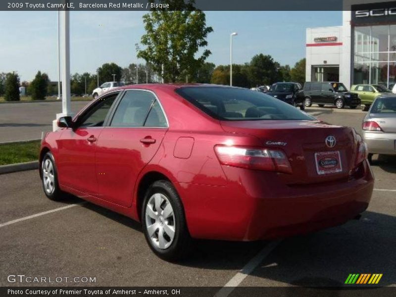Barcelona Red Metallic / Bisque 2009 Toyota Camry LE
