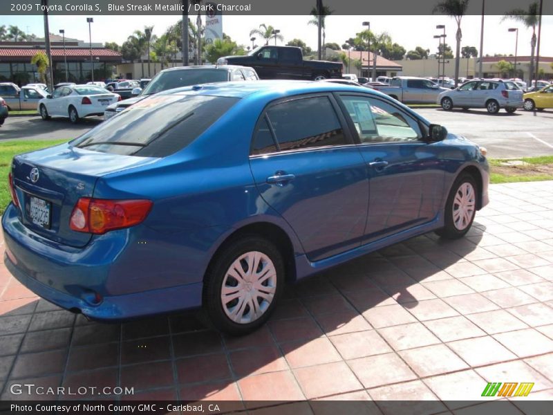 Blue Streak Metallic / Dark Charcoal 2009 Toyota Corolla S