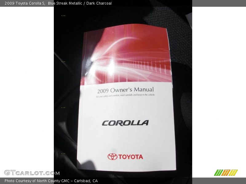 Blue Streak Metallic / Dark Charcoal 2009 Toyota Corolla S