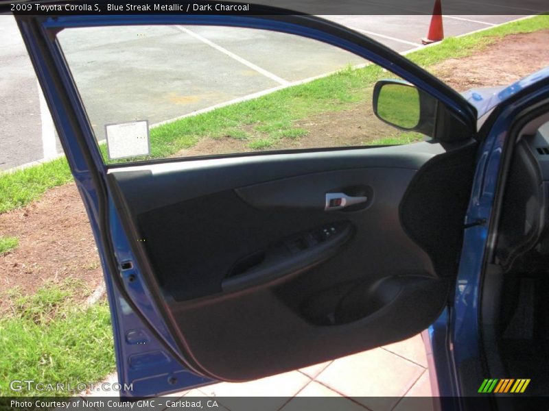 Blue Streak Metallic / Dark Charcoal 2009 Toyota Corolla S