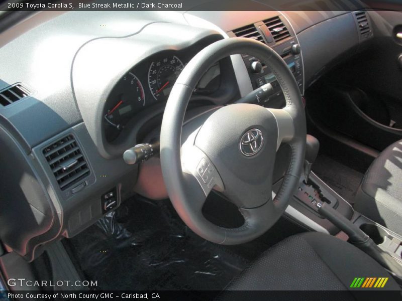 Blue Streak Metallic / Dark Charcoal 2009 Toyota Corolla S