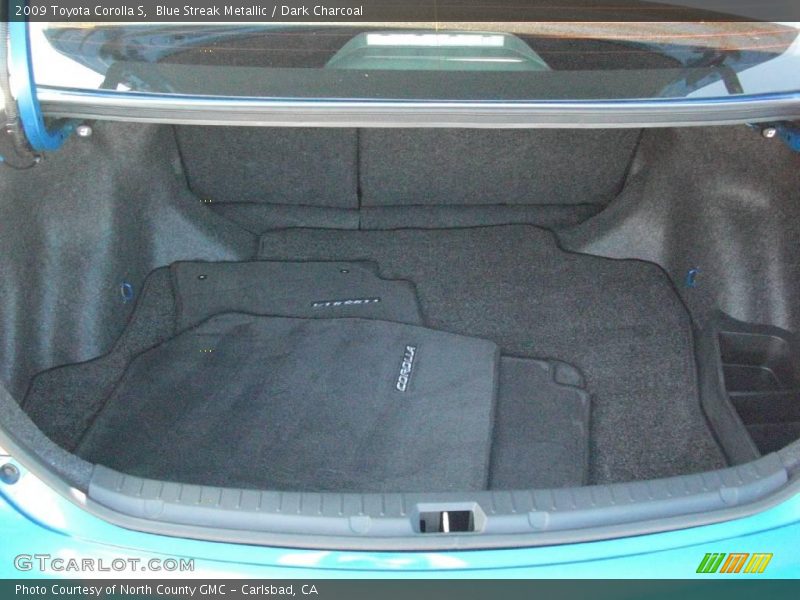 Blue Streak Metallic / Dark Charcoal 2009 Toyota Corolla S