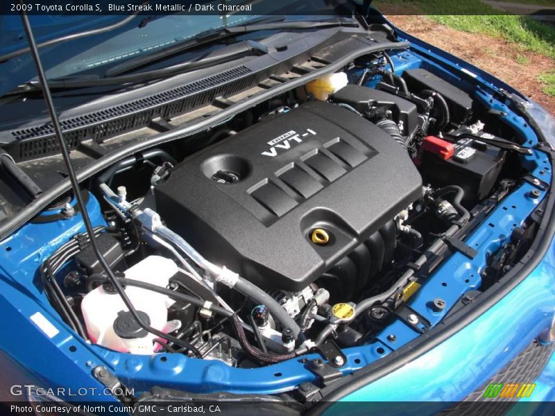Blue Streak Metallic / Dark Charcoal 2009 Toyota Corolla S