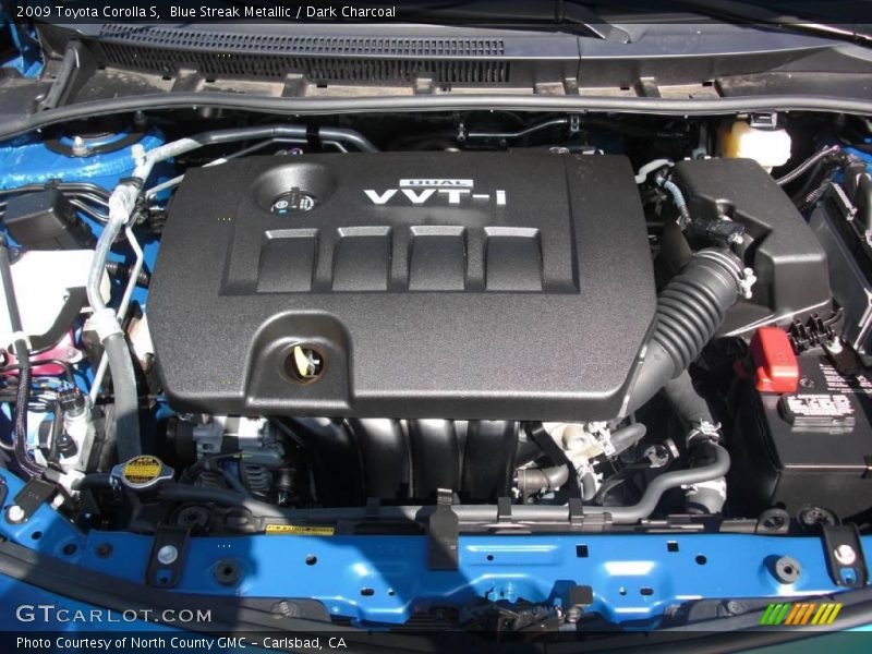 Blue Streak Metallic / Dark Charcoal 2009 Toyota Corolla S