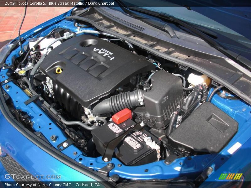Blue Streak Metallic / Dark Charcoal 2009 Toyota Corolla S