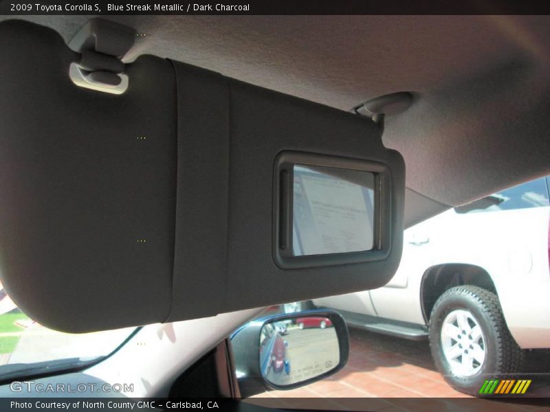 Blue Streak Metallic / Dark Charcoal 2009 Toyota Corolla S